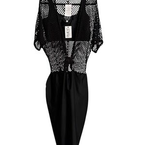 Rue 107 Black Fishnet dress